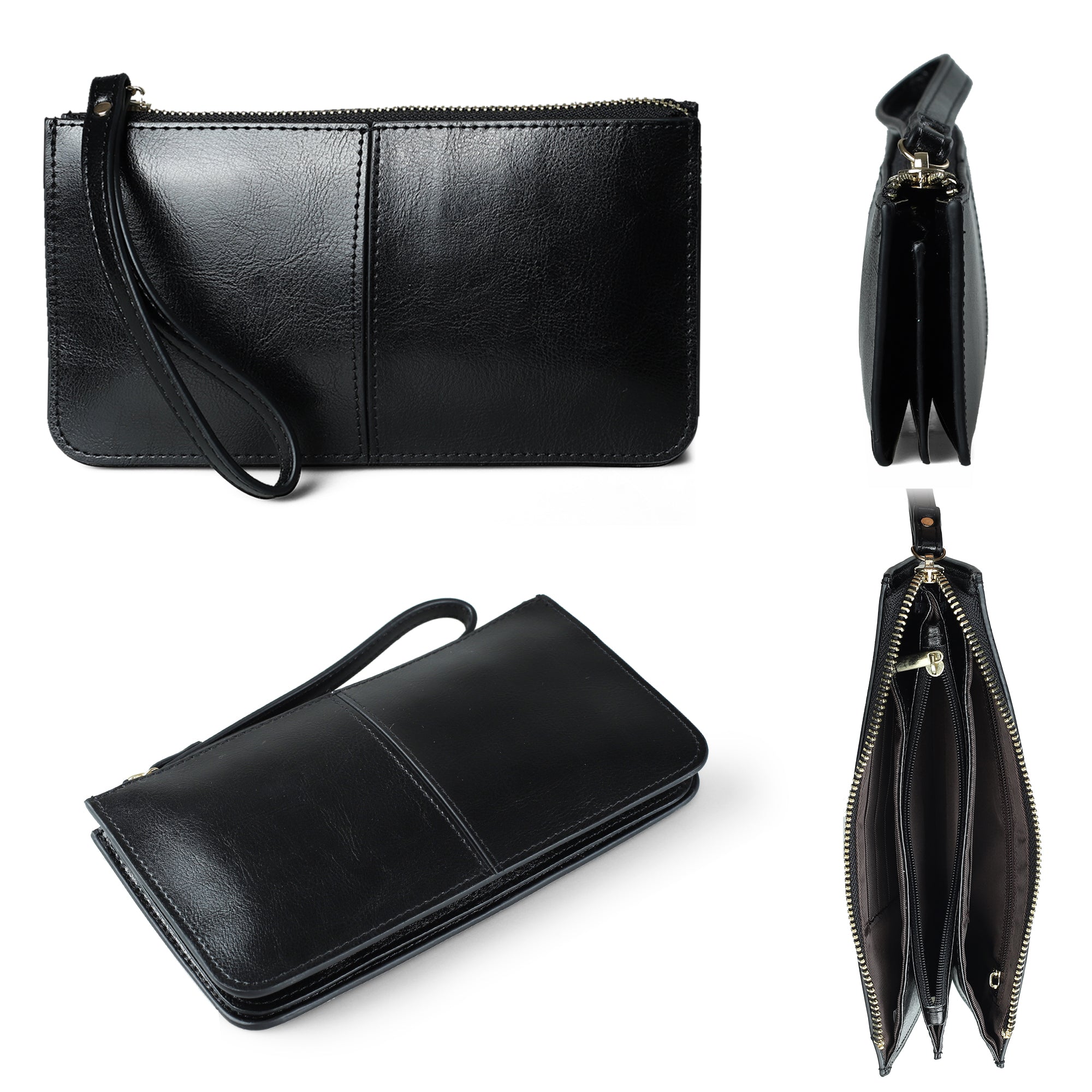 befen Genuine Leather Wristlet